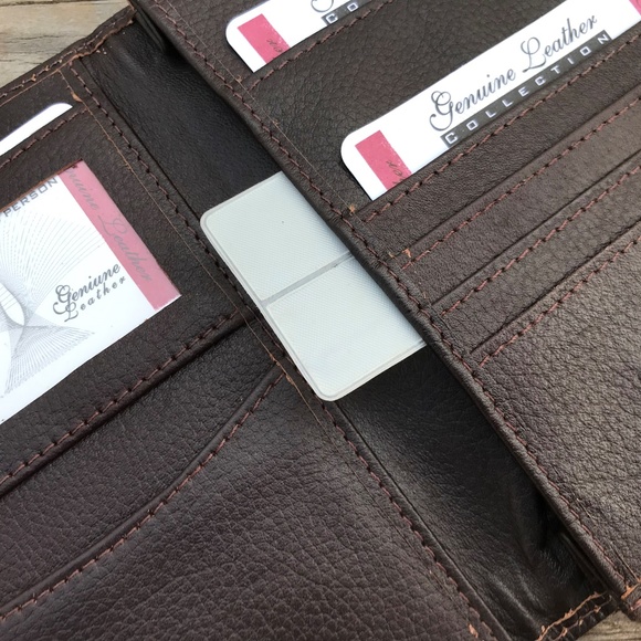 Supreme Leather Passport Cover Bifold  Dark Brown - Picture 8 of 8